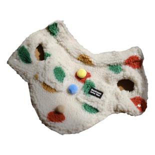 宠物冬装狗狗秋冬外套加绒加厚衣服猫咪泰迪约克夏波点羊羔绒背心