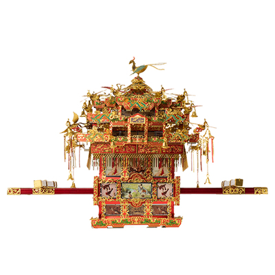 花轿十里红妆金属拼装模型