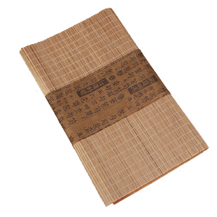 茶盘垫茶席竹席桌旗中式茶具垫子茶道禅意麻布日式布艺家用知竹帘