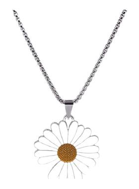 gd新款网红小雏菊潮流钛钢项链