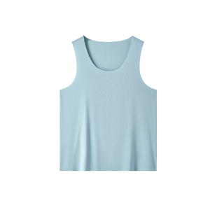 1/2件|曼妮芬MW1男士背心莫代尔无痕圆领V领运动健身无袖打底汗衫