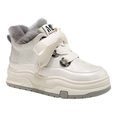 SATURDAYMODE新款加绒厚底雪地靴