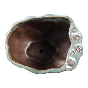 紫砂文竹花盆高大口径复古福建茶多肉老桩造景盆景盆兰花盆器包邮