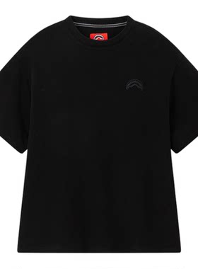 SprayGround2025夏季刺绣鲨鱼嘴短袖T恤男女简约百搭五分袖体恤潮