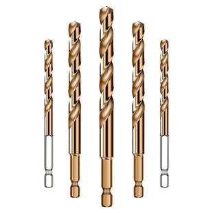 六角柄麻花钻头打孔钢铁手电钻不锈钢304专用钻头高硬度合金转头