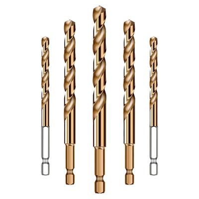 六角麻花钻头打孔钢铁不锈钢专用