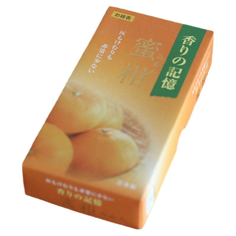 日本孔官堂蜜柑香薰室内持久家用安神净化卧室熏香柑橘线香