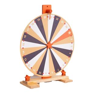 木质幸运游戏财富广场家庭夜市娱乐儿童玩具桌面摆件道具抽奖转盘