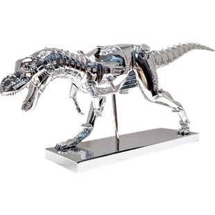 侘意思 SOR@YAMA!霸王龙机械恐龙摆件玄关艺术雕塑客厅轻奢家居