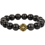 MONOLOGUE独白北纬三十度黑曜石复古黄金男士手串情人节礼物送礼