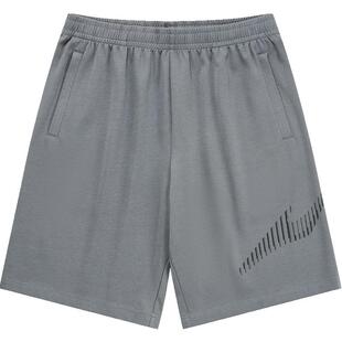 鸿星尔克运动短裤男夏季新款男士休闲五分裤男子宽松针织男生裤子