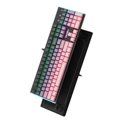 达尔优LK165侧刻黑莓机械键盘高颜值有线笔记本台式女生办公游戏