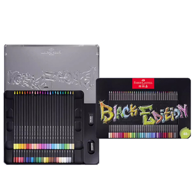 【自营】辉柏嘉黑杆彩铅fabercastell彩铅72色油性彩铅铁盒48色学生美术创意绘画考试专用彩色铅笔初学者彩铅