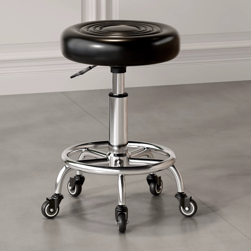 吧台椅家用转椅旋转升降凳子现代简约高脚凳靠背酒吧椅美容院圆凳