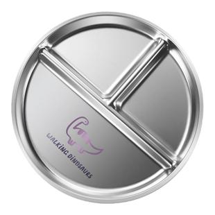 304不锈钢盘子餐盘家用分格餐盘儿童圆盘211减脂餐盘分格减肥专用