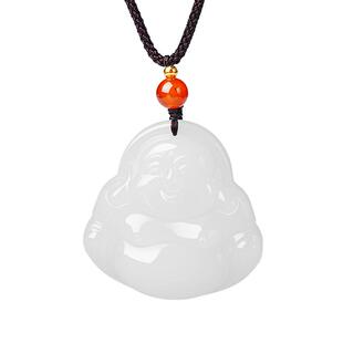 宫里上新弥勒佛玉佛吊坠女项链男玉石大肚佛公玉坠送妈妈生日礼物