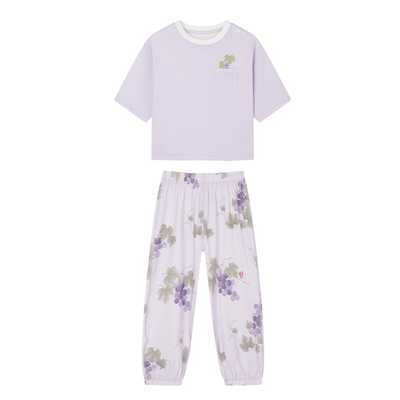 ibaby×outlast太空舱恒温短袖长裤儿童套装家居服夏薄款睡衣睡裤