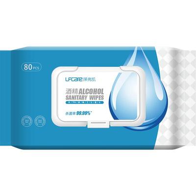 酒精消毒液湿巾80抽/包
