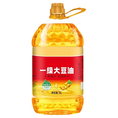 优质大豆油5升非转基因有机食用油大桶装植物油商用家用批发送礼