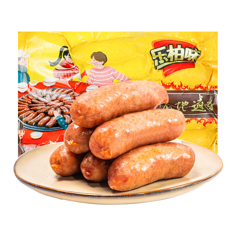 柏慧乐柏味火山石烤肠纯香肉肠地道肉肠原味热狗肠儿童家用香肠