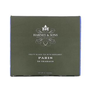 香港直发Harney & Sons哈尼 桑尔丝巴黎果味红茶清香甘甜90g茶包