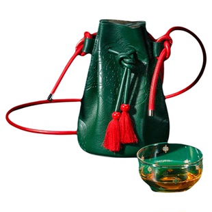 万仟堂唐宫夜宴联名旅行茶具快客杯一壶一杯户外露营便携茶具套装