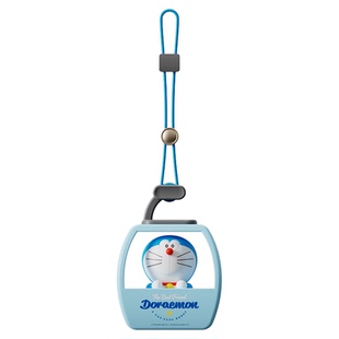 正版哆啦a梦小缆车后视镜车载挂件饰香薰装饰品蓝胖子机器猫公仔