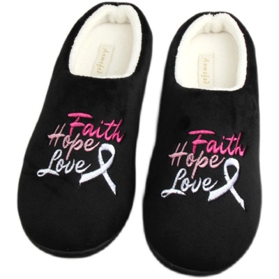 绣花棉拖鞋耐磨棉拖鞋时尚