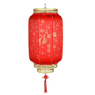 仿古羊皮户外广告宫灯挂饰中式福字带电春节新年防水装饰红灯笼
