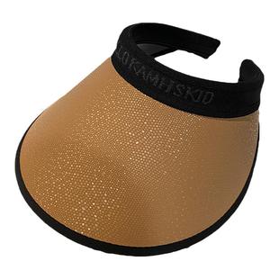 夏季pvc黑胶防晒太阳帽女款防风户外骑车运动大檐遮阳空顶帽子潮