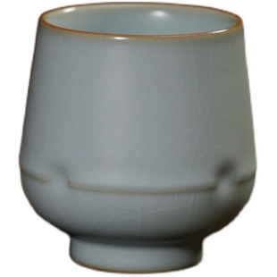 汝窑主人杯送礼瓷器景德镇茶杯陶瓷单杯男女款个人专用汝瓷高士杯