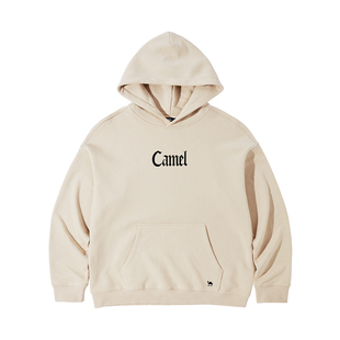 【王俊凯同款】骆驼女装连帽卫衣女2025春秋新款加绒加厚保暖上衣