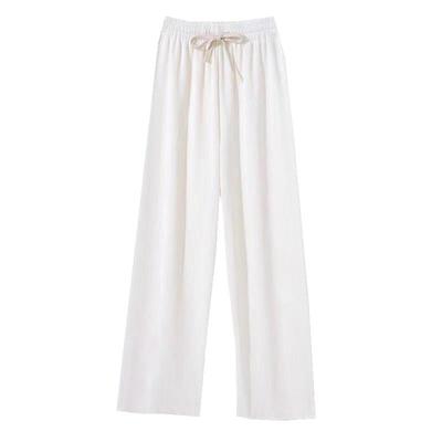 高腰韩版阔腿长裤雪尼尔拖地长裤