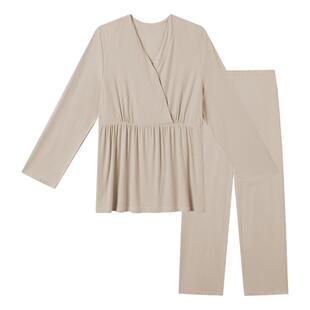 【孕眠服】domiamia睡衣孕妇月子服哺乳上衣竹纤维产妇吸汗家居服