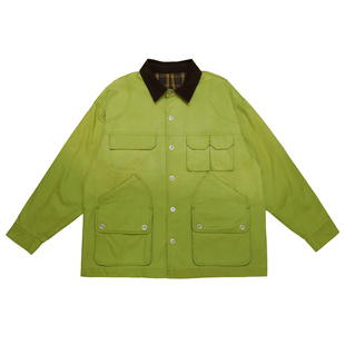DAIKON Lab aw复古多口袋男女防风水洗做旧渐变色猎装夹克外套