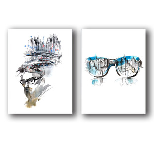 定做无框画定制实木办公室装饰画婚纱照片艺术微喷油画布打印挂画