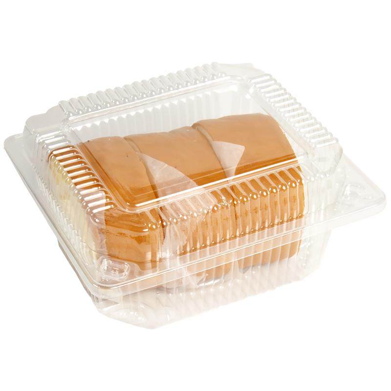 一次性耐高温食品级烤鸭打包盒透明塑料长方形水果盒熟食盒子外卖