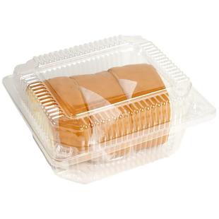 一次性耐高温食品级烤鸭打包盒透明塑料长方形水果盒熟食盒子外卖