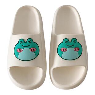 细细条 情侣居家防滑踩屎感凉拖鞋女夏卡通可爱青蛙eva厚底拖鞋男