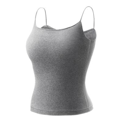 舒氧保暖吊带背心免穿文胸女士