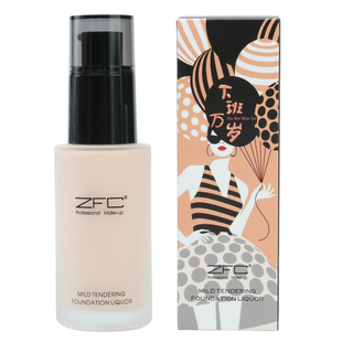 ZFC粉底液爱丝柔光嫩肤粉底化妆师专用提亮肤色持久控油遮瑕底妆
