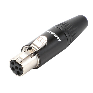 NEUTRIK英国REAN迷你五芯XLR卡农母头微型卡侬头RT5FC-B卡侬头座