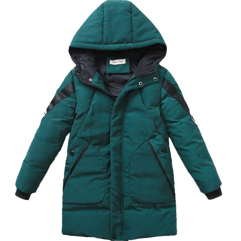 男童棉服秋冬中长款外套