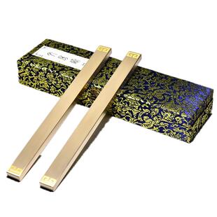 刻度镇尺黄铜镇纸书法中国风创意黄铜镇纸书画镇尺纸镇压书摆件铜尺镇纸铜镇尺黄铜压尺一对金属摆件压条镇纸
