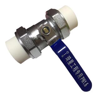 琦星ppr双活接铜球阀大流量20水阀开关25 32暖气4分6热熔全铜阀门