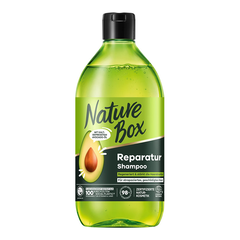 保税德国NatureBox洗发水西瓜牛油果清洁修护控油柔顺无硅油385ml