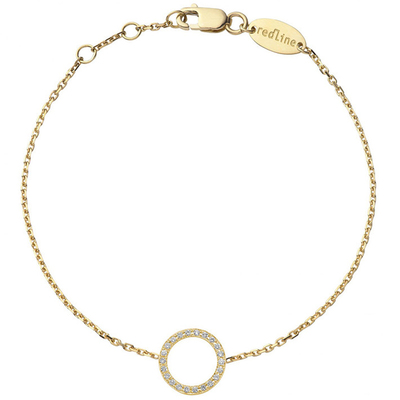 红绳女士圆形克拉钻石手链