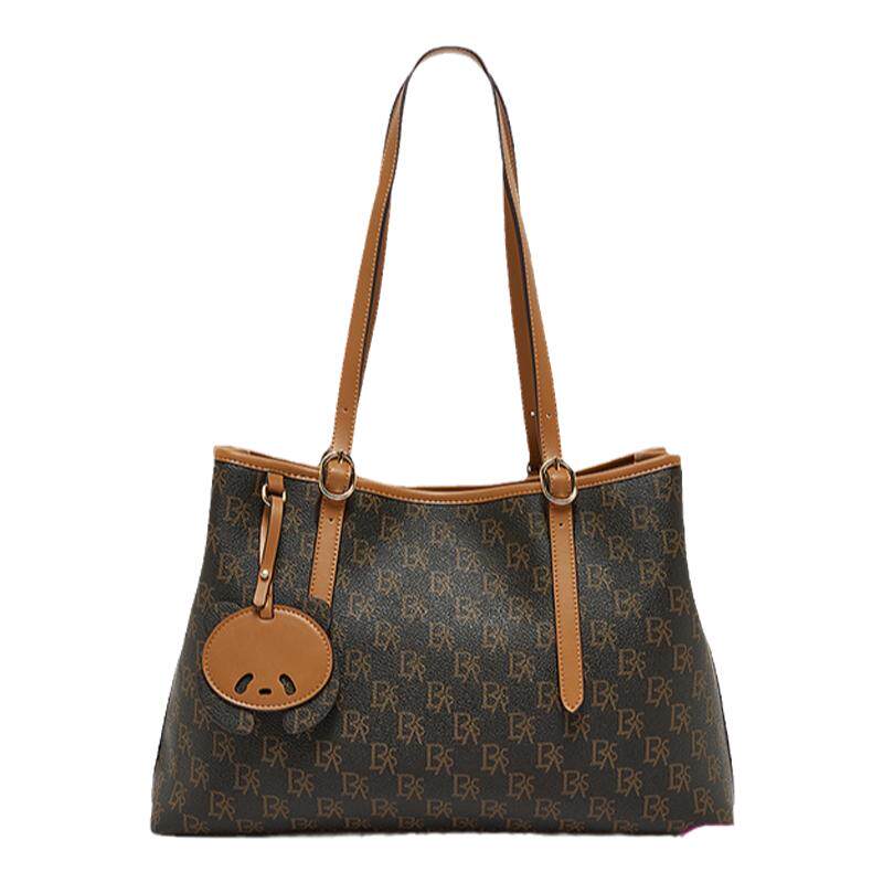 百思图2025春季新款商场同款时髦大容量托特包单肩包女X3595AX5