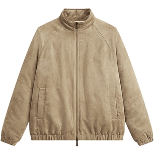 MODE COMMUTER | MC仿麂皮绒梭织柔软易洗快干保暖立领短款羽绒服