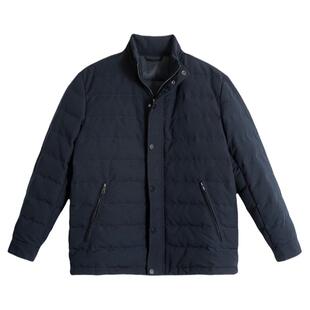 日系潮牌冬季羽绒服男宽松中年男装外套秋冬保暖白鸭绒夹克冬装